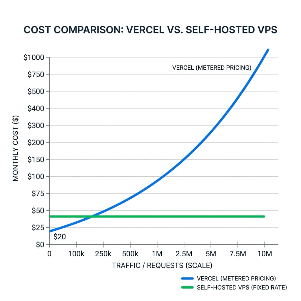 Vercel vs. Self-Hosted VPS Cost Breakpoints