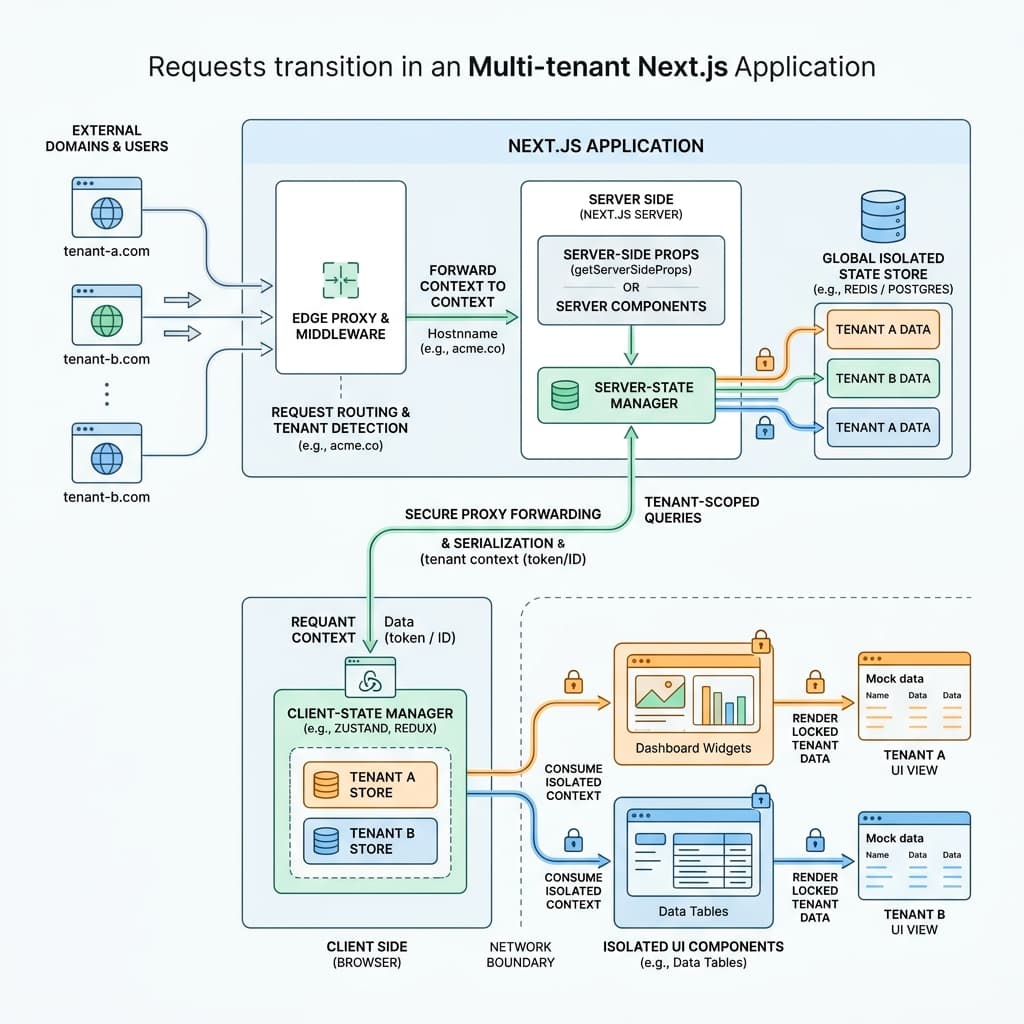 SaaS Request Transition and Pipeline Diagram